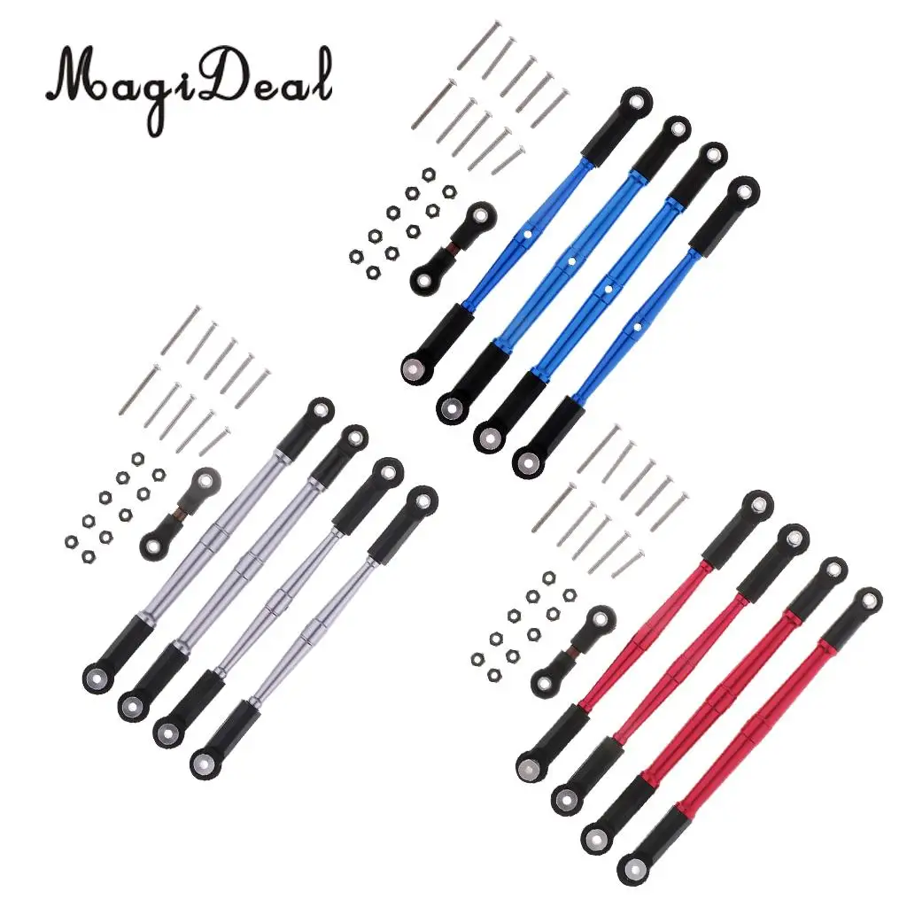 5pcs Aluminum Alloy Turnbuckles Steering Rod Servo Pull Rod Rear Suspension Lever for 1/8 Arrma Kraton 6S RC Car Parts