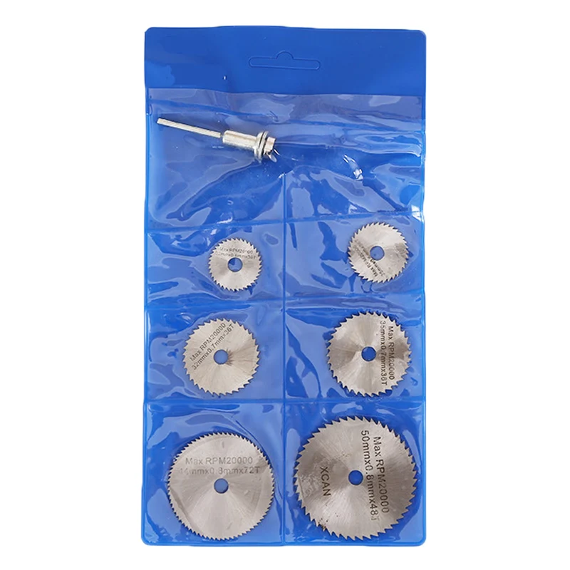 

HSS Circular Saw Blades Wood Cutting Discs Rotary Blades Tool Mandrel Set JS23