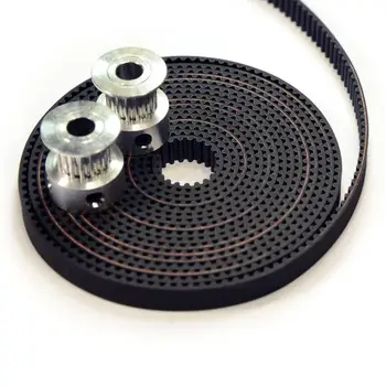 

Funssor 2 x Aluminum GT2 16T Pulley 2M Belt for RepRap 3D printer Prusa i3 Mendel