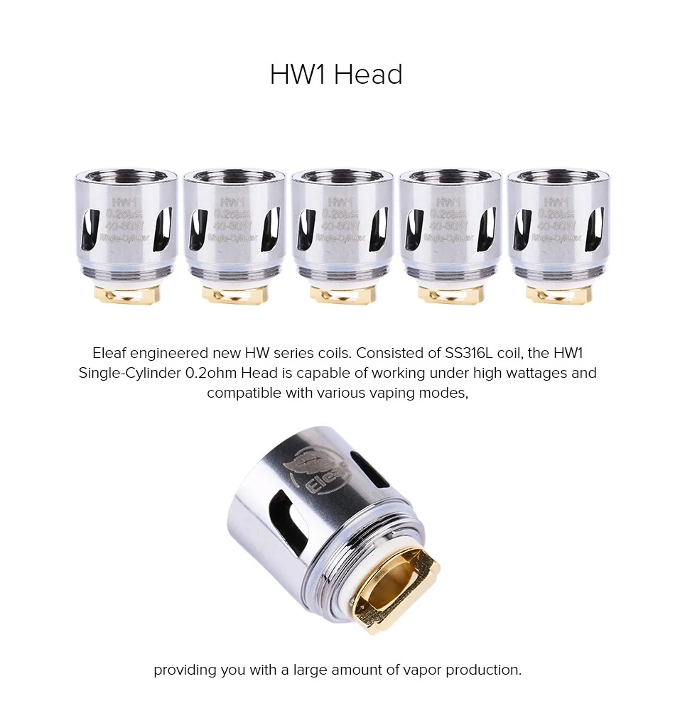 10 шт. оригинальные катушки Eleaf HW 0.2ohm 0.3ohm 0.25ohm HW1 HW2 HW3 HW4 для Ikonn 220 Kit ELLO Mini или ELLO Mini XL Атомайзер