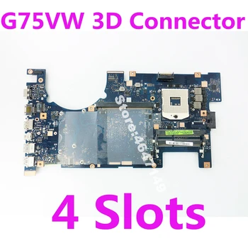 

G75VW 3D 4 Slots Mainboard REV 2.4 /2.1 For ASUS G75V G75VW laptop motherboard HM76 DDR3 60-N2VMB1700-C04 100% Tested