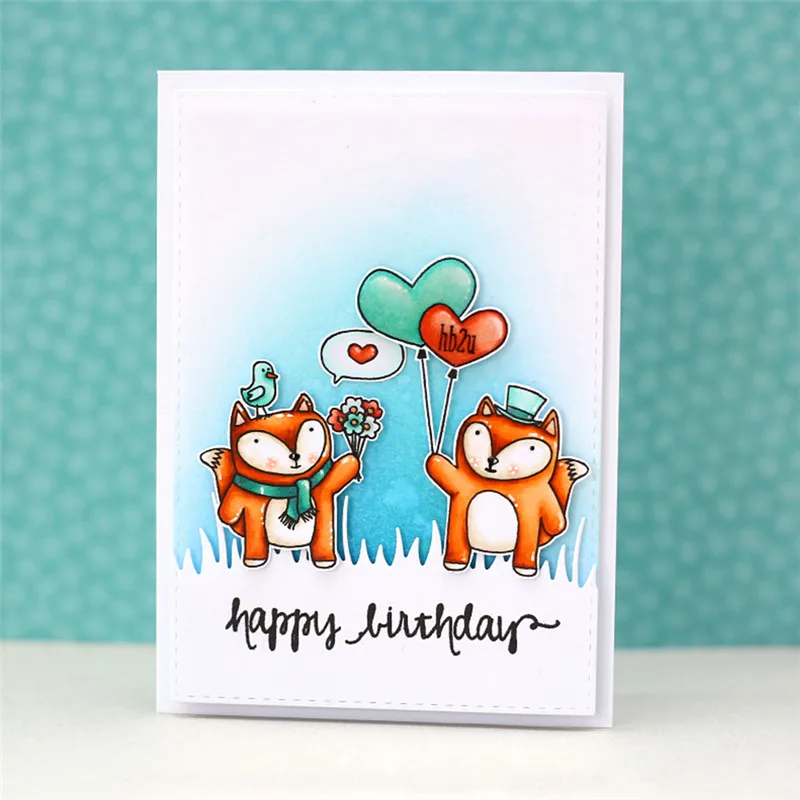 

9PCS/Lot Animal Fox Metal Cutting Dies and Stamps Scrapbooking Popular Craft New 2018 140*101mm DIY Embossing Stencil Card