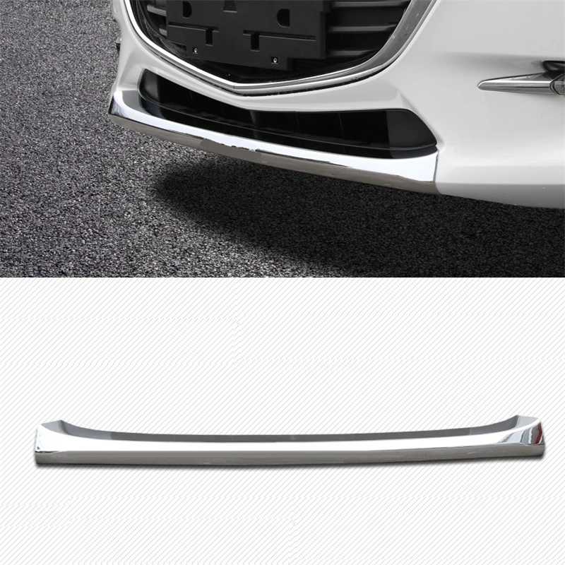 

Front Bumper Automobile Personalized Auto Chromium Modified Car Styling Decoration Protecter Sticker 14 15 16 17 FOR Mazda Axela