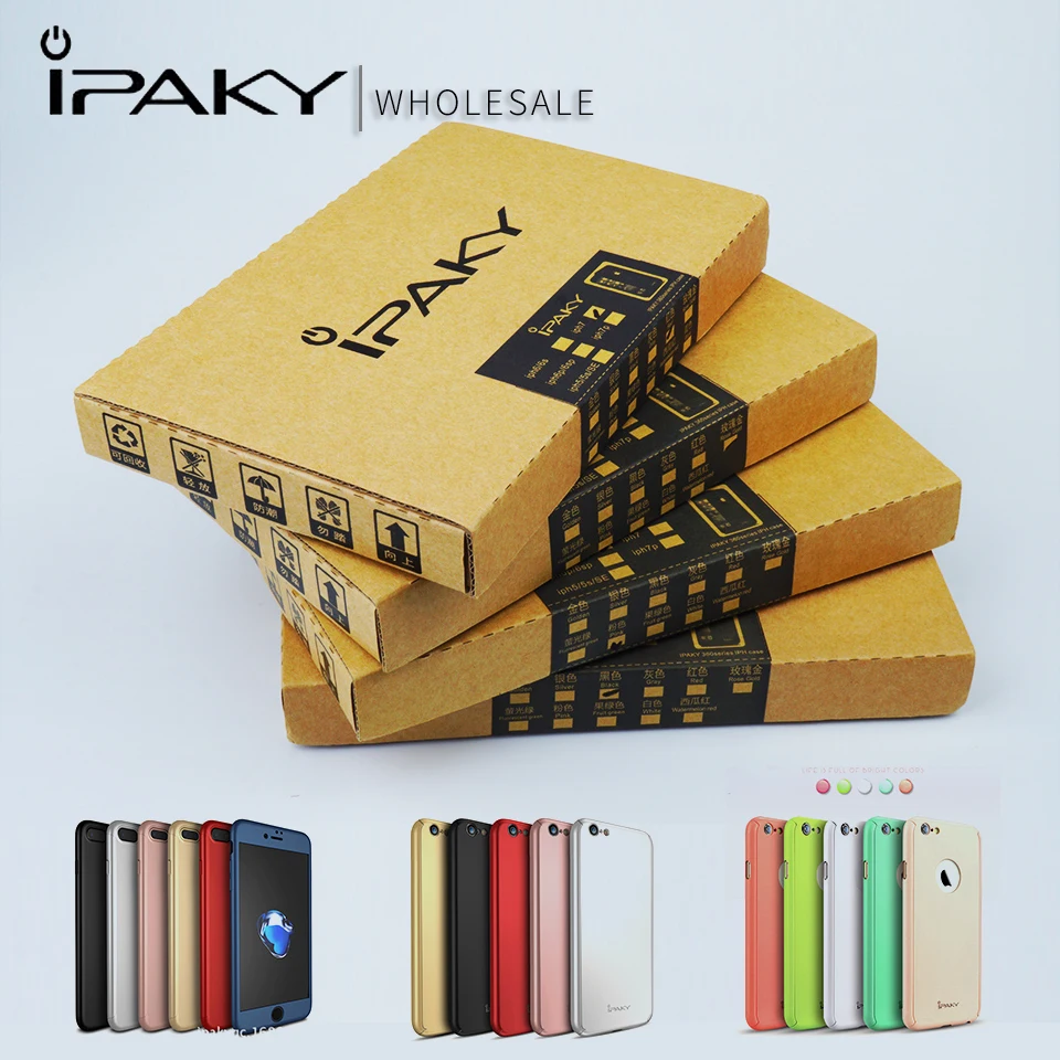 

Trade Price ipaky Original 100% Brand Wholesale 10 Piece 360 Degree Full Body Coverage Cases for Apple iphone 5 SE 6 6S 7 7 Plus