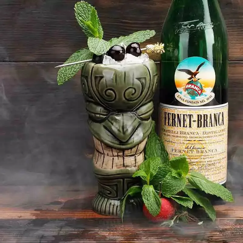 Tiki bar tiki для стакана коктейля чашки гавайская индивидуальность стеклянный Тотем