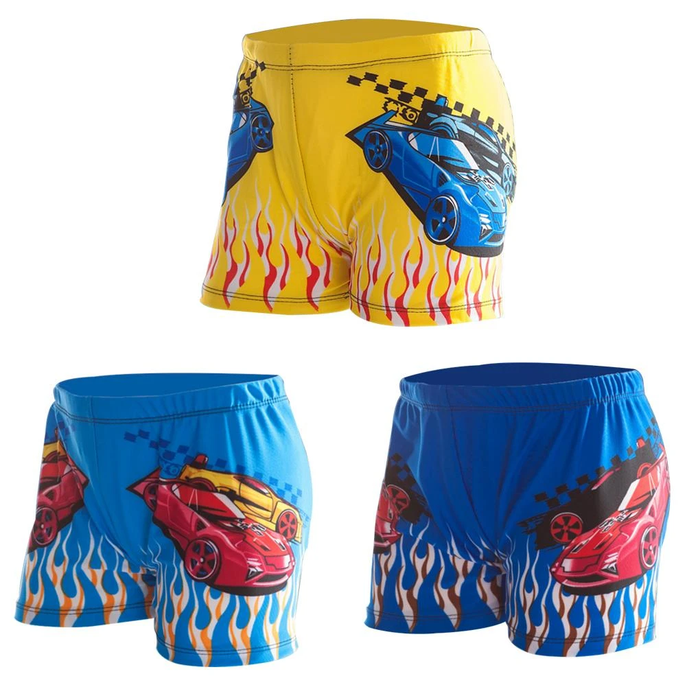 Niños natación Boxers playa pantalones cortos animados tipo y encantador gran elasticidad niños natación ropa amarillo y azul|Bañadores para niños| - AliExpress