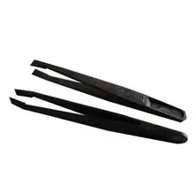 Многофункциональный Черный портативный прямой изгиб антистатический пластиковый пинцет термостойкий инструмент для ремонта