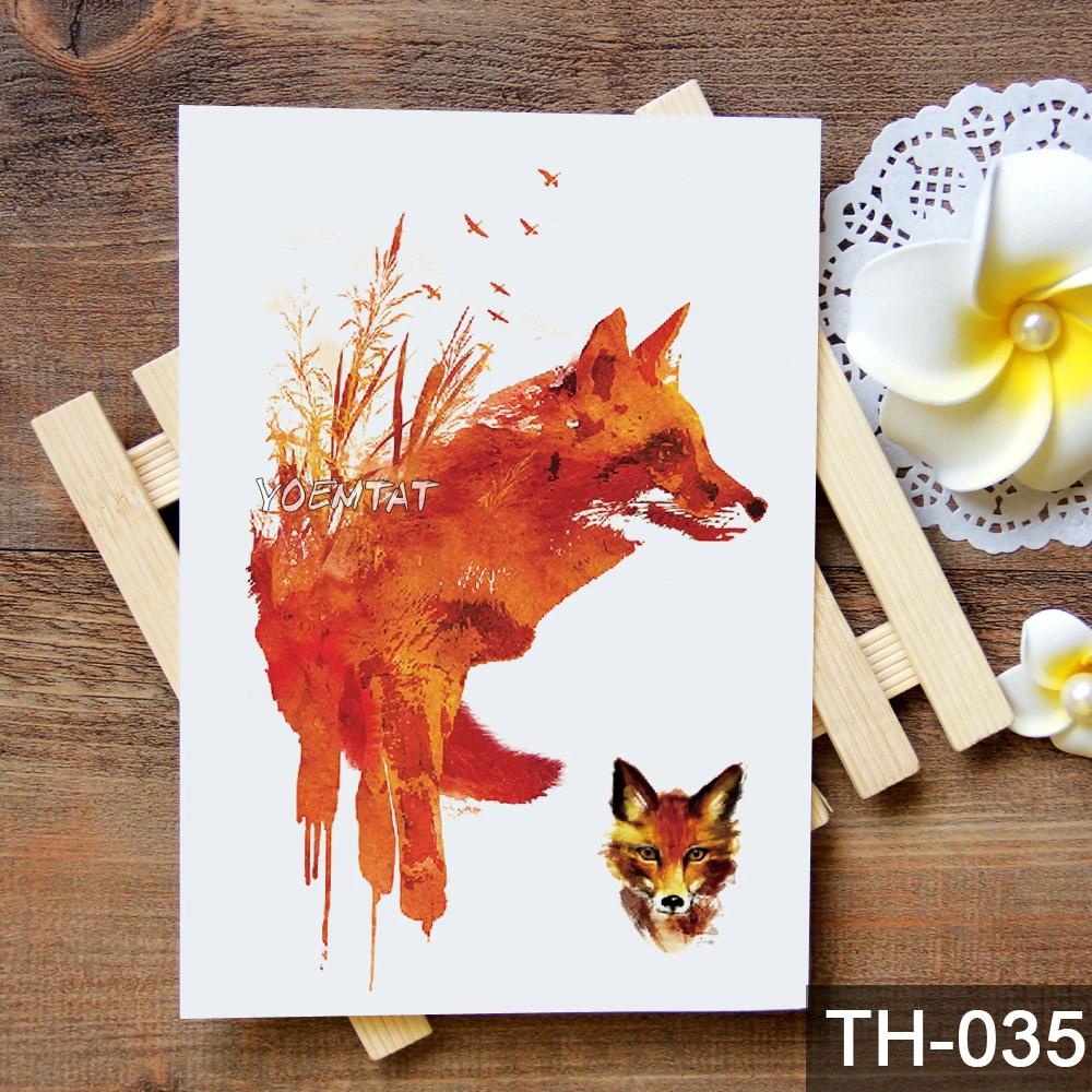 Watercolor Tee Women/'s Image by Shutterstock Amazing Red Fox