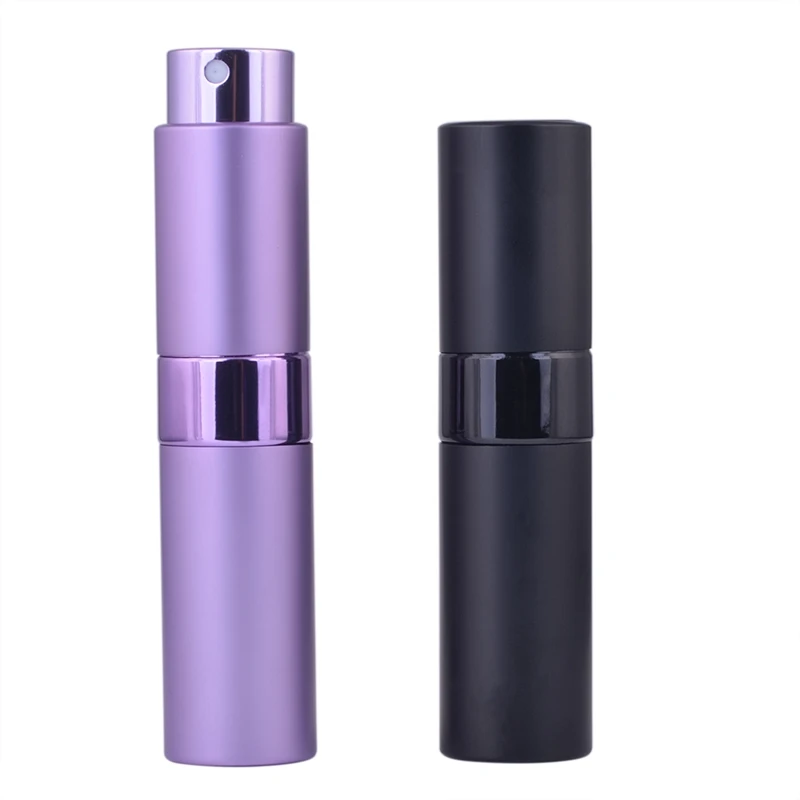 MUB – 8ml 2pcs Portable Travel Perfume Refillable Bottle With Sprayer Mini Flacon Vide Cosmetique Botellas