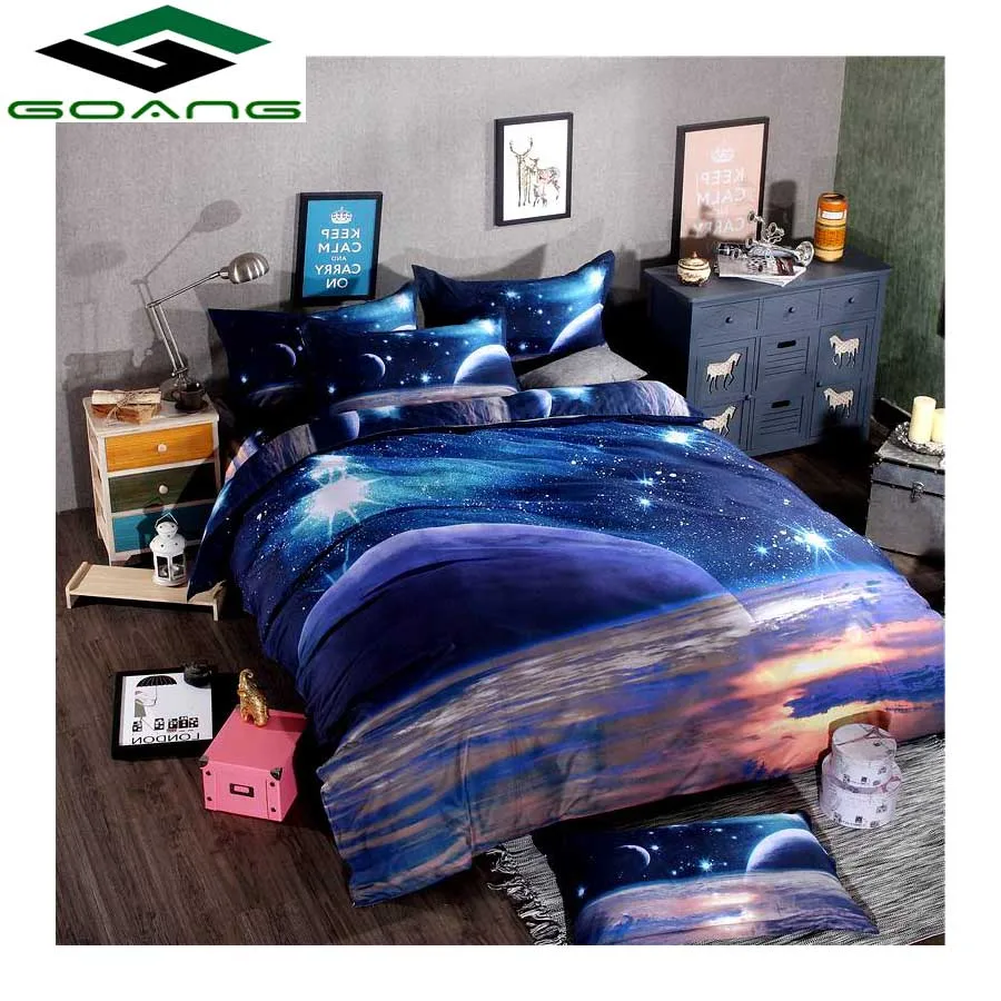 

GOANG bedding Set Bed Sheet bed Cover Pillowcase Duvet Cover Home Textiles 3d digital printing universe space