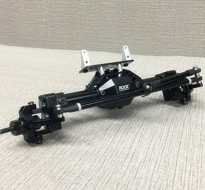 KYX задний бампер из сплава со светодиодной опорой для шин осевой 1/10 SCX10 II|Детали и