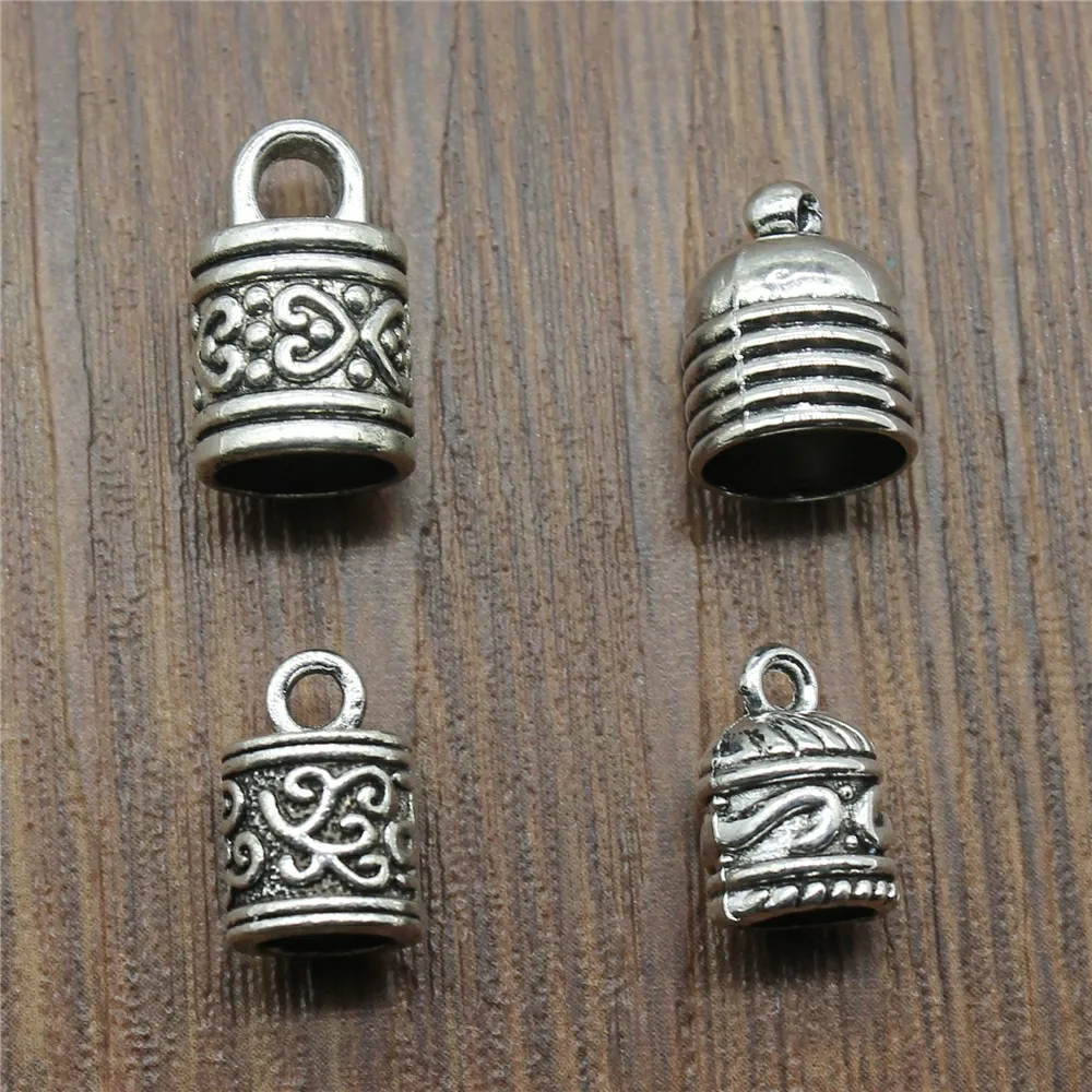 

15pcs/lot Tassel Cap Charms Tassel Cap Pendants Jewelry Making Tassel Cap Charms For Bracelet Making Antique Silver Color