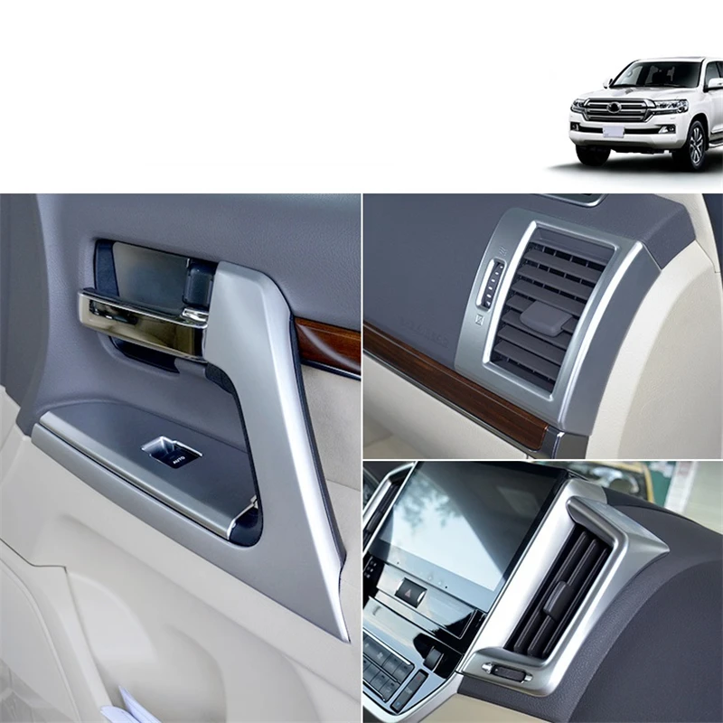 

Chromium Control System Door Handle Air Conditioner Interior Accessory 08 09 10 11 12 13 14 15 16 17 18 FOR Toyota Land Cruiser