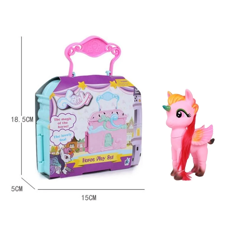 

Lanyitoys Original unicorn with Surprise handbag lol dolls my little ponies action Figure anime toys for children birthday Gifts