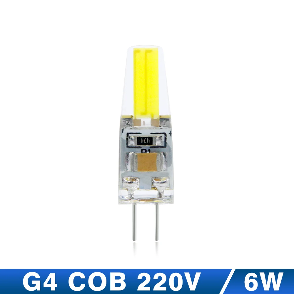 Ynl 10 unids Lampada LED G4 AC/DC 12 V 220 V 6 W alta calidad COB lamparas bombilla led G4 lámpara Lámparas reemplazar las luces halógenas Ynl 10 unids Lampada LED G4 AC/DC 12 V 220 V 6 W alta calidad COB lamparas bombilla led G4 lámpara Lámparas reemplazar las luces halógenas