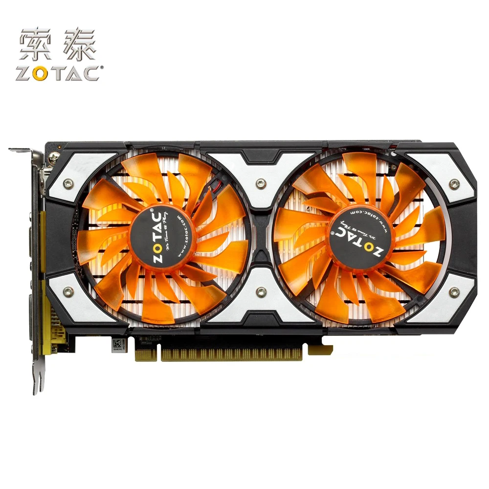 Оригинальные графические карты ZOTAC GeForce GTX 750Ti 2GD5 PA для NVIDIA GT700 GTX750 2G D5 видеокарта 128