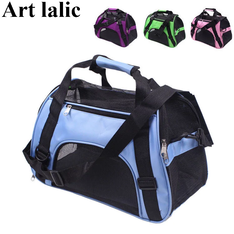 

1pcs Portable Pet Backpack Messenger Carrier Bags Cat Dog Carrier Outgoing Travel Teddy Packets Breathable Small Pet Handbag