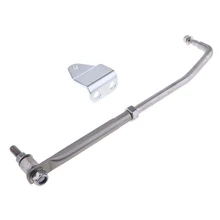 Barre de direction en acier inoxydable | Levier d'accélérateur Durable, accessoires de bateau Marine 33cm / 13 ''argent