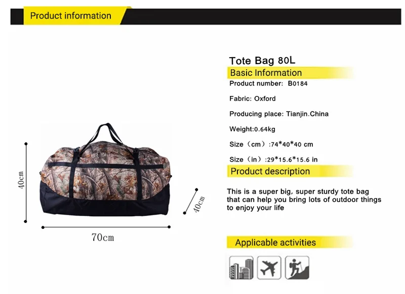 bag outdoor