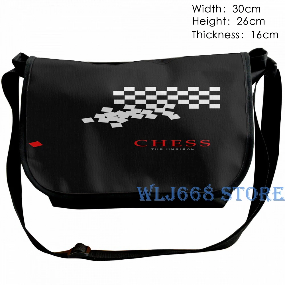 Забавные сумки на плечо с графическим принтом для женщин, шахматный Музыкальный Рюкзак на одно плечо для путешествий, мужская спортивная сумка - Цвет: One Size