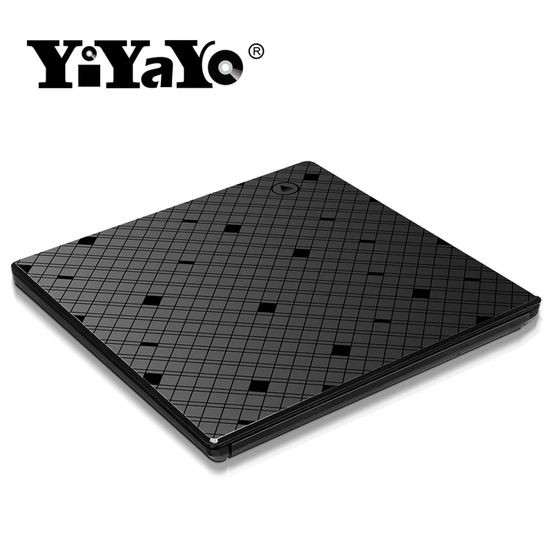 

YiYaYo USB 3.0 Ultra Slim External CD/DVD Player Burner Portable Touch Control Optical Drive Support CD/DVD Disc Recorder