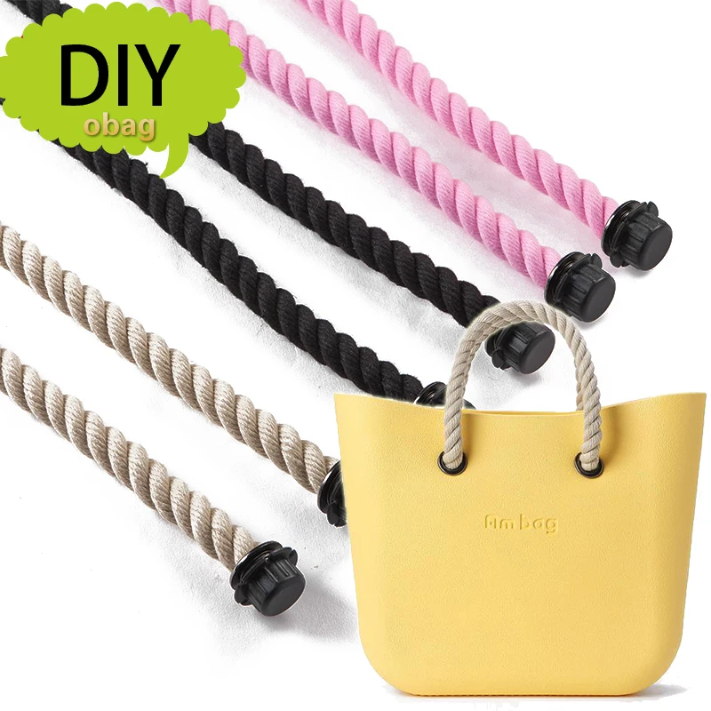 1 Pair Hemp Rope handles for Obag Accessories DIY Women's Bags Shoulder Bag Handbag Handle Size