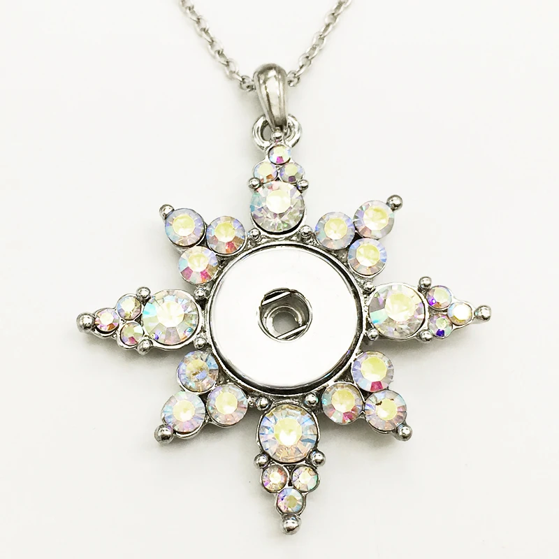 Buy cross snap button jewelry pendant Necklace OEM