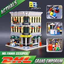 LEPIN 15005 Presale 2182pcs City Creator Grand Emporium Model Building Blocks Kits Minifigures Brick Toy Compatible Legeod 10211