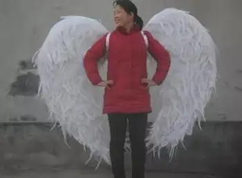 

HOT!New the latest natural feather angel wing model catwalk fashion stage show 100%high quality wing more color choose