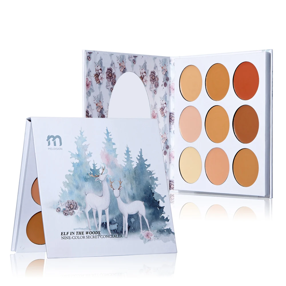 

Concealer Cream Palette Eye Circles Acne/Spot Cover Creamy Smooth Foundation Face Makeup Base Skin Brighten Corrector 9-color