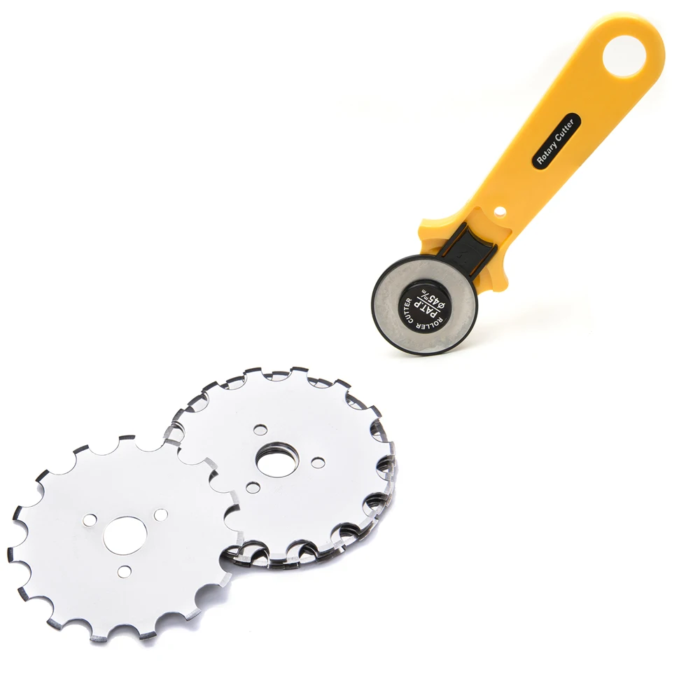 10Pcs 45mm Dotted Line Dashed Rotary Cutter Blades Patchwork Leather