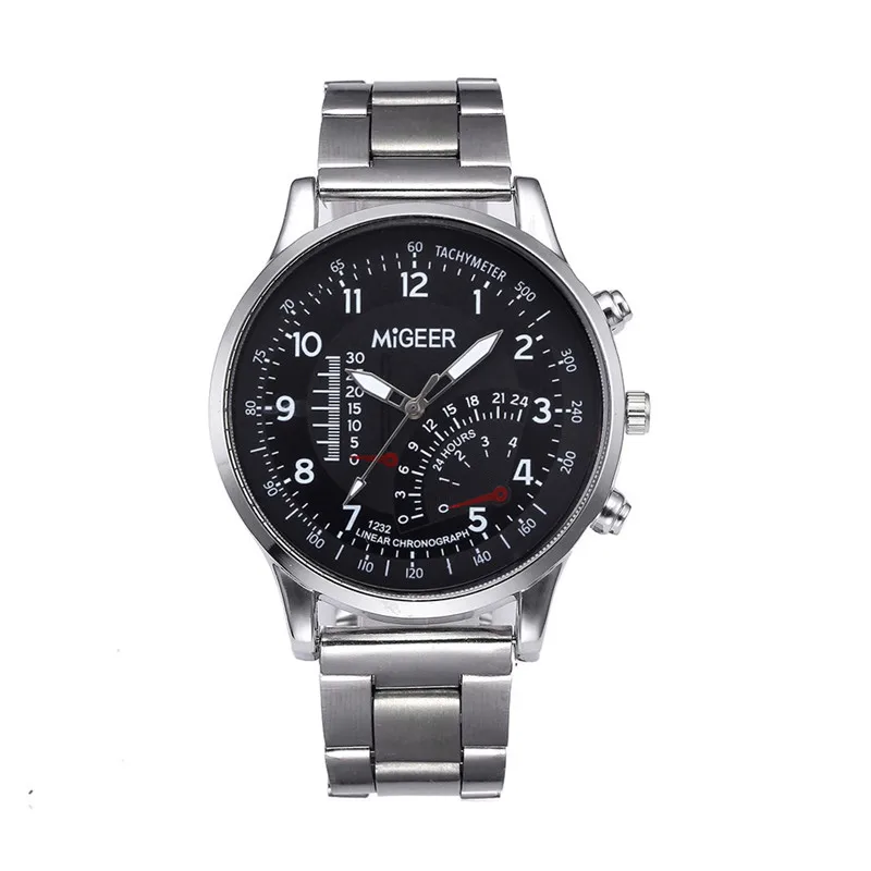 MIGEER брендовые Роскошные мужские часы деловые мужские часы модные кварцевые наручные часы Relogio Masculino reloj hombre# D