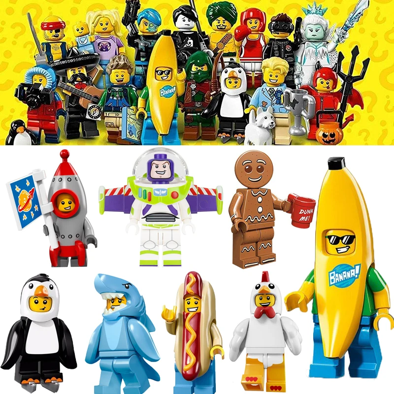 

Single Sale Unicorn 17 Girls Gingerbread Man Medusa Girl Statue of Liberty Unicorn Rocket Boy friends Building Blocks Toys 71018