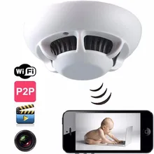 Smoke Alarm Sensor IP NETWORK WIFI SECURITY CCTV CAMERA PTZ IR-CUT SECURITY HOME SECURITY SD H.264 Support 32GB