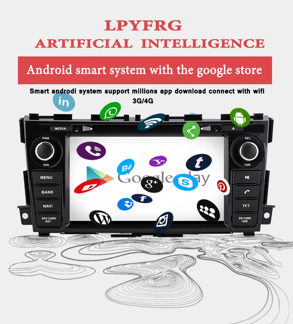 Perfect Android 9.0 Car Dvd Player For NISSAN Teana Altima 2014 2015 2016 2017 Car GPS NAVI Navigation System Radio Stereo DVD BT AUX HD 4