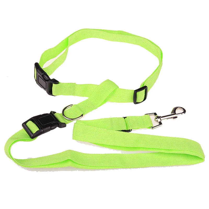 Hands Free Nylon bing Dog Leash and Waist Belt Enjoy Extra Freedom
