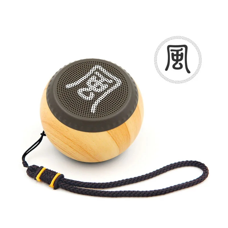 Горячо! Мини портативный деревянный барабан Bluetooth динамик в китайском стиле беспроводной аудио-динамики с Bluetooth бас