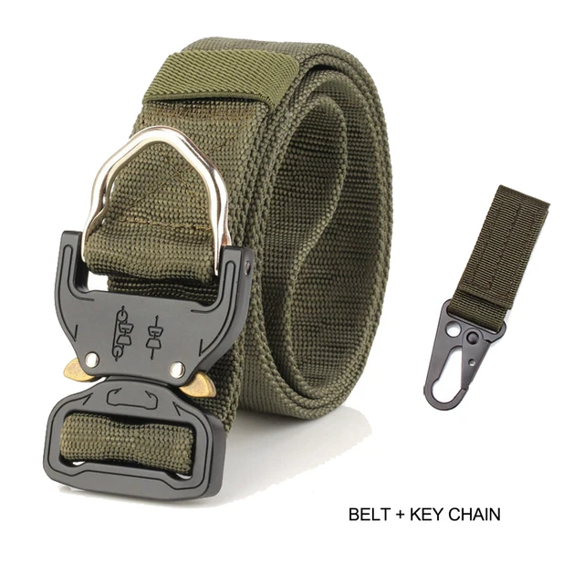 New Cobra Buckle Tactical Belt 3.8cm High Quality Nylon 120cm Casual Canvas Belt For Men And