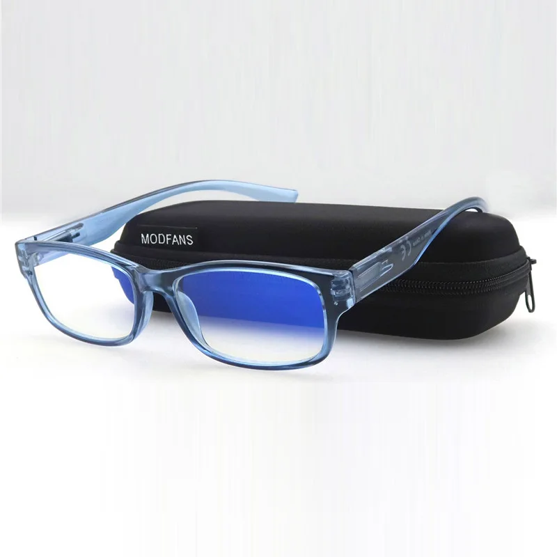 Men and Women Computer Glasses Anti Blue Light Blocking Filter Reduces Digital Eye Strain Clear Improve Comfort