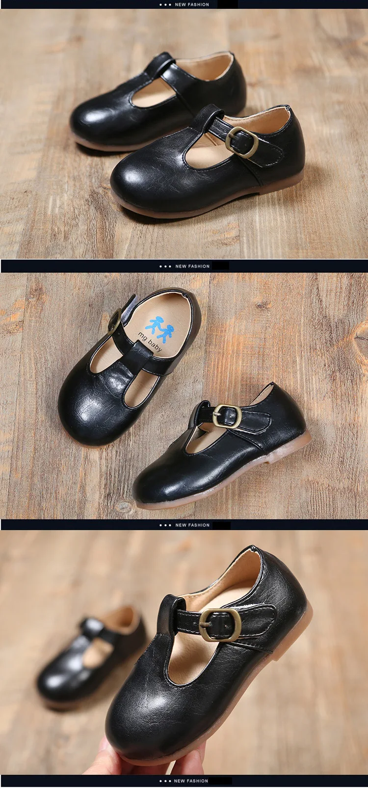 Обувь для девочек Новинка 2019 года кожа весна дети малышей Мокасины Мягкие детская обувь принцессы Мэри Джейн обувь коричневый, черный