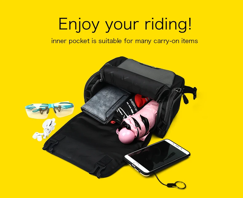 Clearance Waterproof Large Capacity Bicycle Front Bag Bike Handlebar Basket MTB Pannier Frame Tube Cycling Bag 19