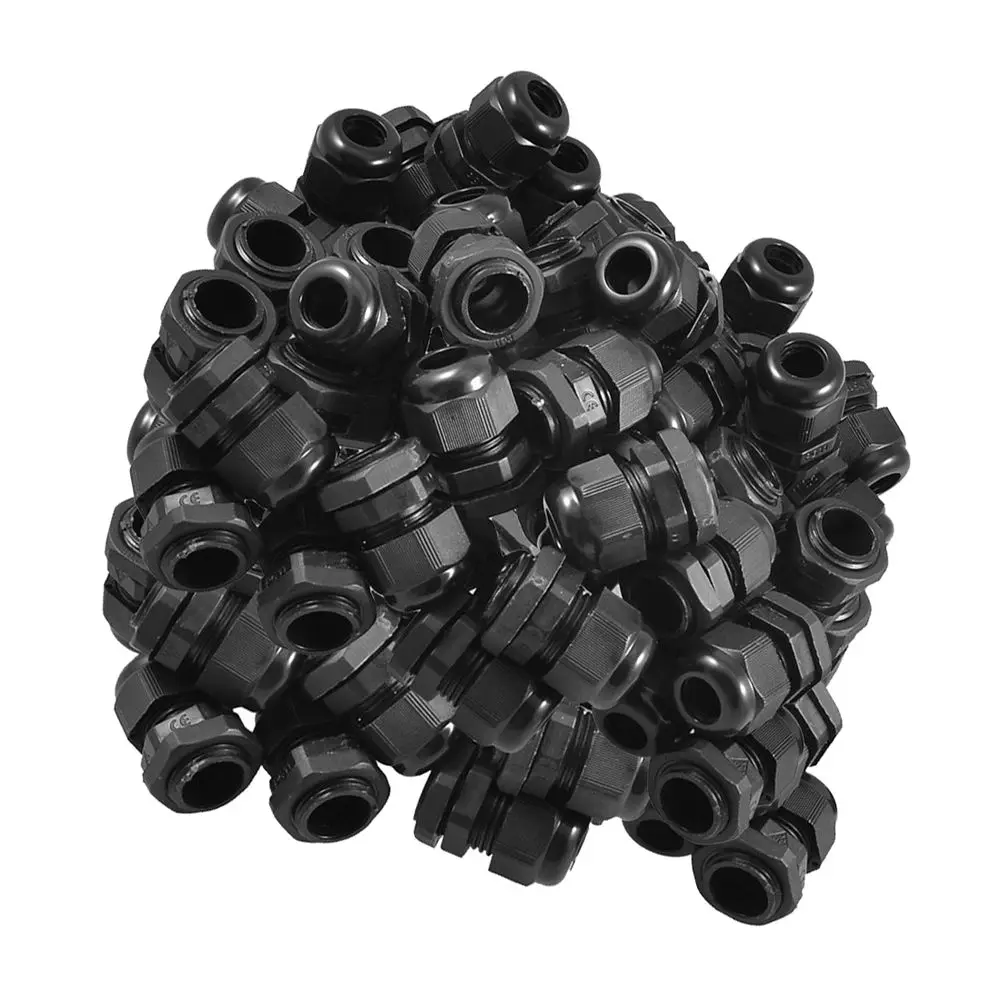 Cheapest 50 x Black Plastic Waterproof Connector PG11 5-10mm Diameter Cable Gland