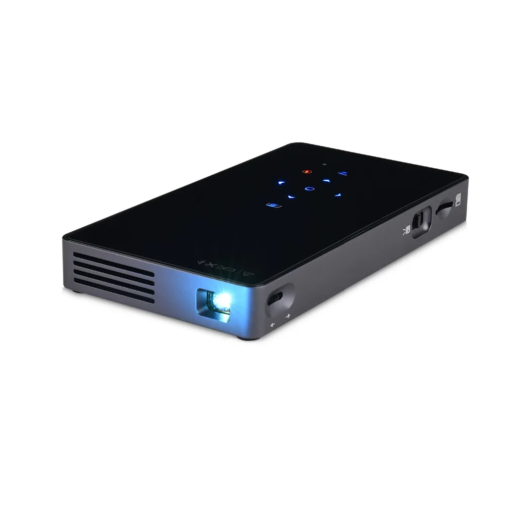 

LUXCINE Mini LED DLP Smart Mobile WiFi Bluetooth Red-Blue 3D Projector CINE C9