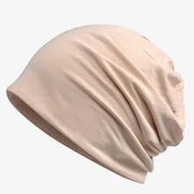 Новинка, тонкая весенне-летняя шапочка-тюрбан, кепки для беременных женщин, ночнушка, повседневная шапка Skullies, мужские и женские шапки, шейный шарф двойного назначения