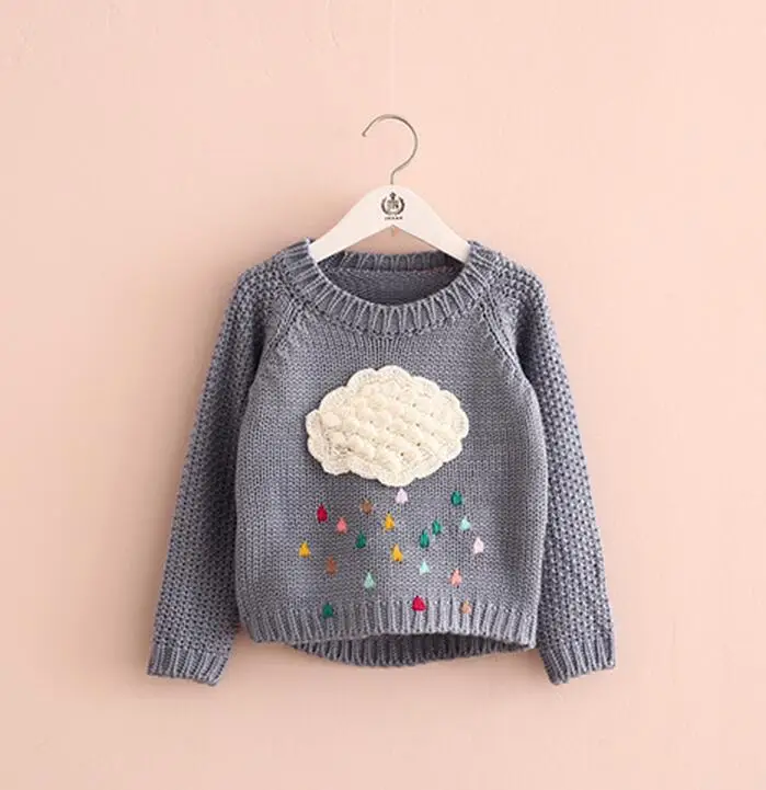 kids sweaters girls embroidery children wool sweater cute kids pullover sweaters korea brand