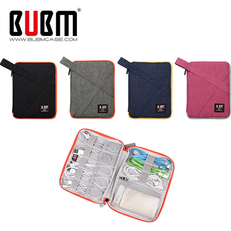 

BUBM Universal Gadget Bag Cable Organizer Electronics For USB Flash Drives SD Cards Hard Disk Digital Storage Case Cover
