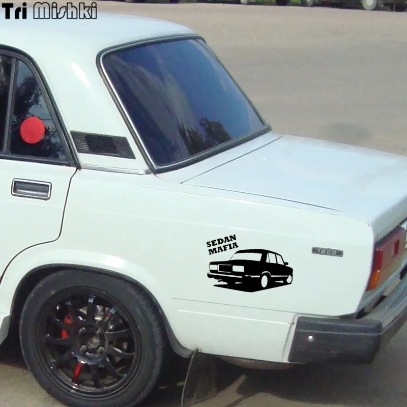 Tri Mishki HZX006 12.7*20см sedan mafia for vaz lada седан мафия на ваз 2107 лада наклейки на авто наклейка на авто декаль винил наклейка светоотражающая