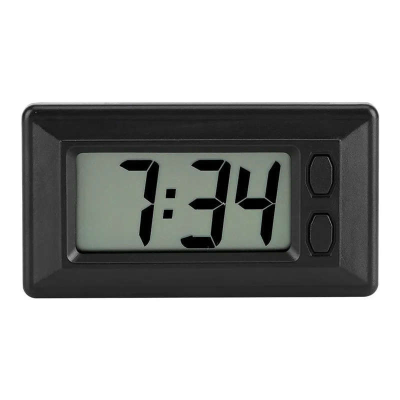 Ultra-thin Time Data LCD Screen Digital Display Superior Quality Convenient Fashion Clock With Calendar For Car Dashboard#291432 Ultra-thin Time Data LCD Screen Digital Display Superior Quality Convenient Fashion Clock With Calendar For Car Dashboard#291432