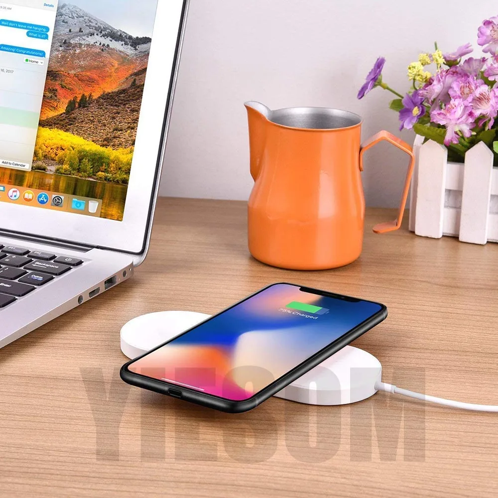 Qi Wireless Charger For iPhone X XR XS MAX 8 Plus Quick Fast Charging Pad For Apple Watch 123 For Sumsang Note 9 8 S8 Plus S9+ (11)