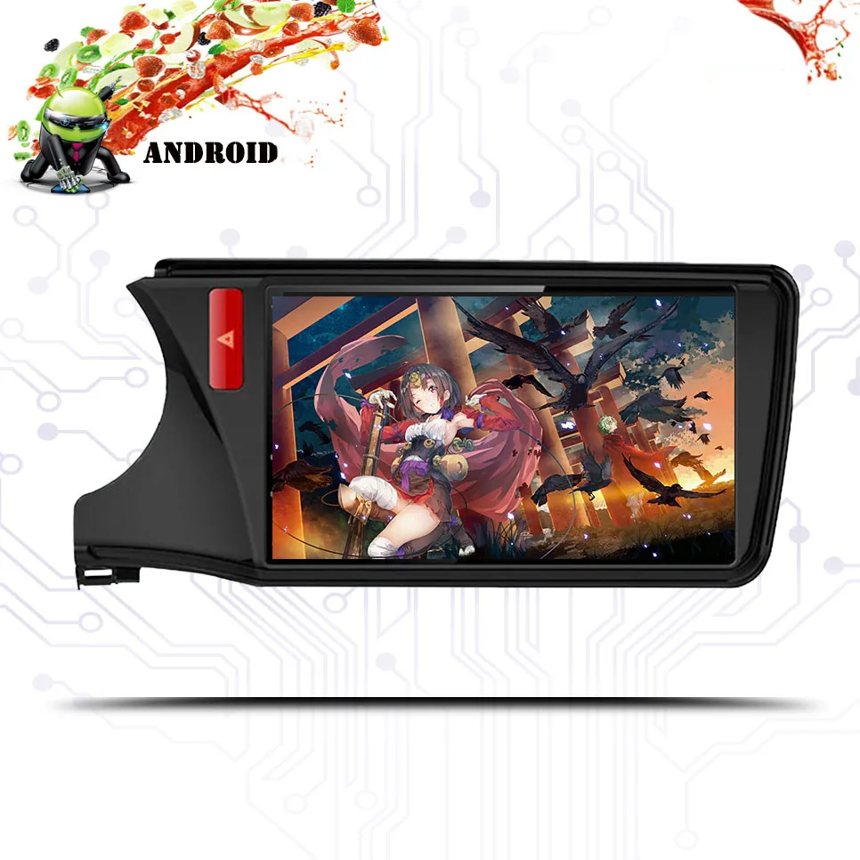Sale 10.1 Inch Android 9.0 Octa Core RAM 4GB Fit HONDA CITY 2014 2015 2016 2017 2018 Car DVD CD Player Navigation GPS Radio System 4